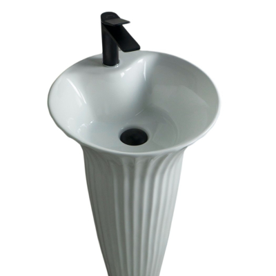 Раковина Gid Nb132 81113 накладная белая 41x41x84