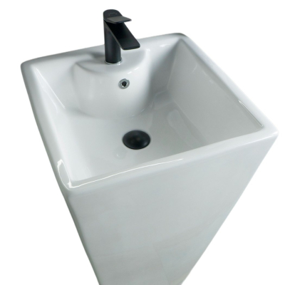 Раковина Gid Nb145 81103 накладная белая 46.5x46.5x81