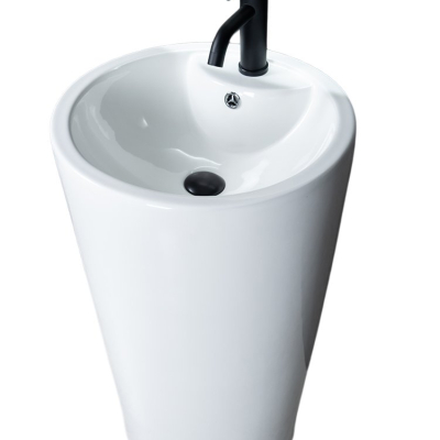 Раковина Gid Nb135 81102 накладная белая 46x46x86
