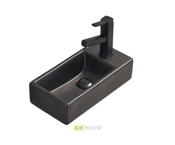 Раковина Gid Bm9270L 62201L подвесная черная матовая 40.5x20.5x10.5