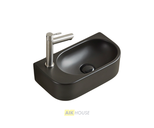 Раковина Gid Bm9274R 62204R подвесная черная матовая 40x21.5x12