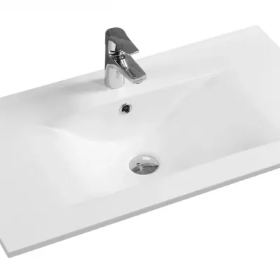 Раковина Gid NYJ807-90 71117 встраиваемая сверху белая 91x46.5x17