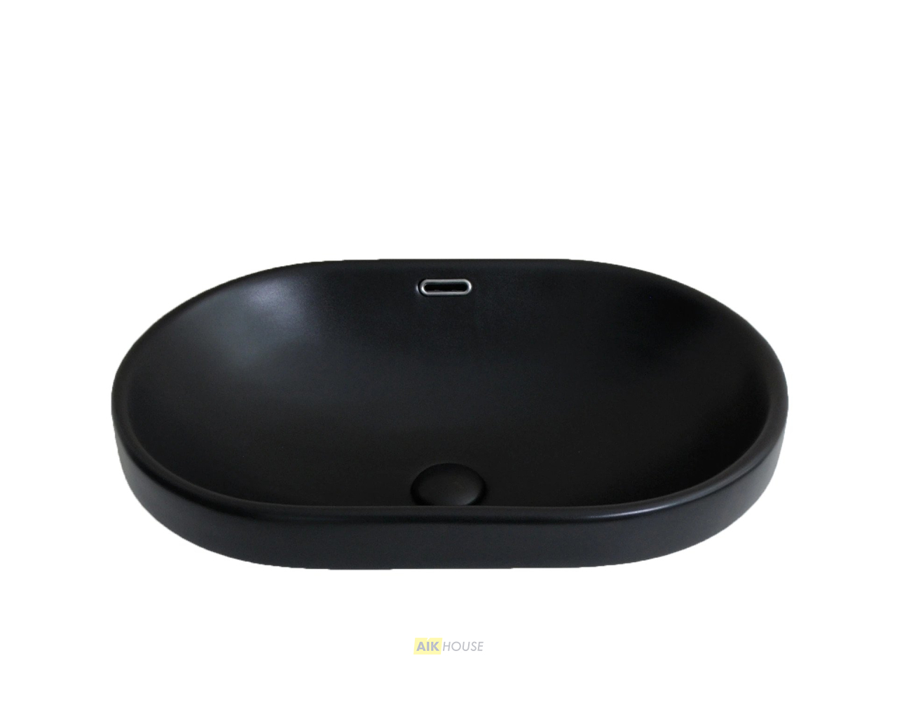 Раковина Gid Bm1004 72202 встраиваемая сверху черная матовая 61x40x19
