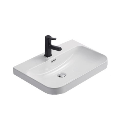 Раковина Gid Bm9560s 72210 встраиваемая сверху черная матовая 61x46.5x16