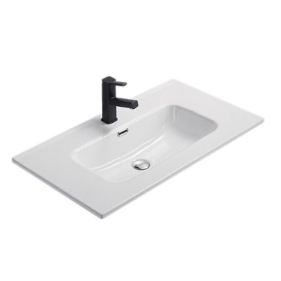 Раковина Gid 9080s 71157 встраиваемая сверху белая 81x46.5x17