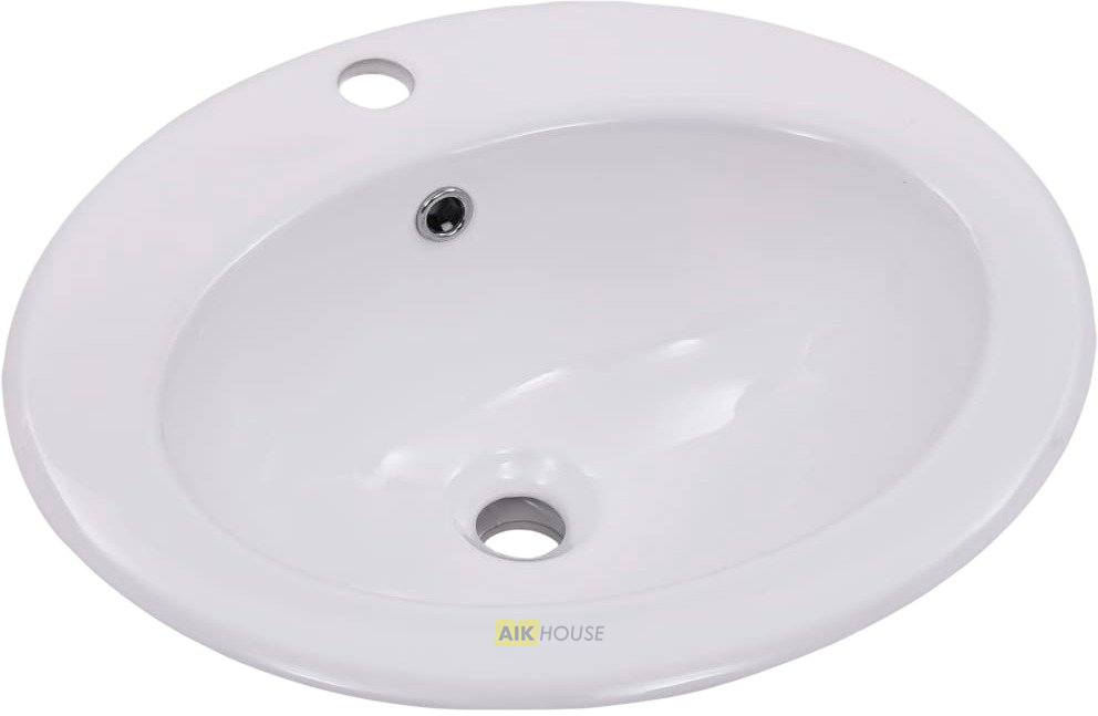 Раковина Gid 9413 71107 встраиваемая сверху белая 56x49x19