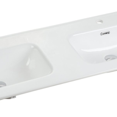 Раковина Gid 90120S 71161 встраиваемая сверху белая 121.5x46.5x18