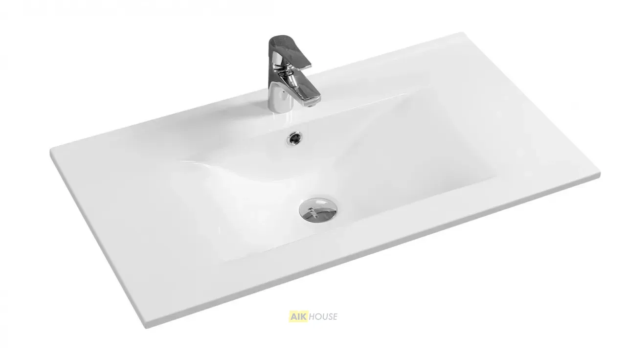 Раковина Gid NYJ807-60 71114 встраиваемая сверху белая 61x46.5x17