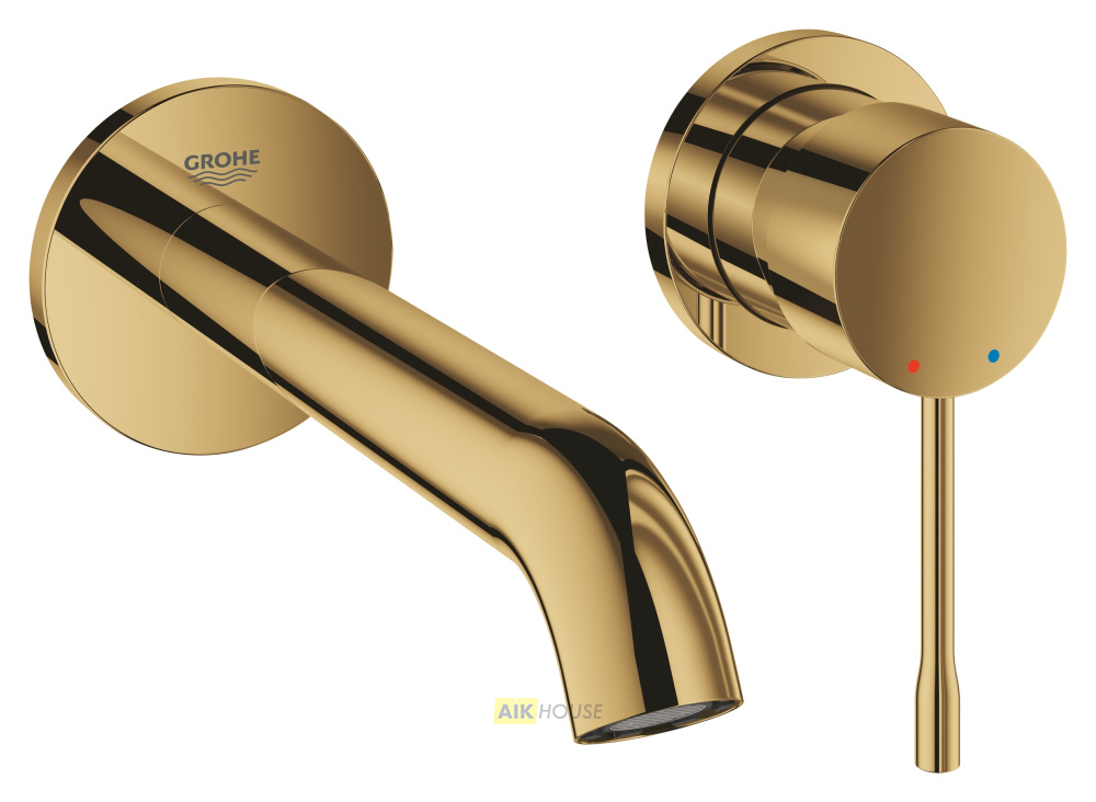 Внешняя часть смесителя для раковины GROHE Essence на 2 отверстия, M-Size, холодный рассвет глянец 19408GL1
