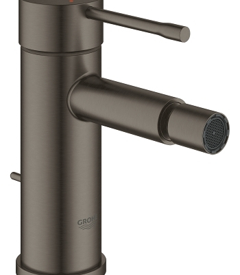 Смеситель для биде GROHE Essence с донным клапаном, темный графит матовый 32935AL1