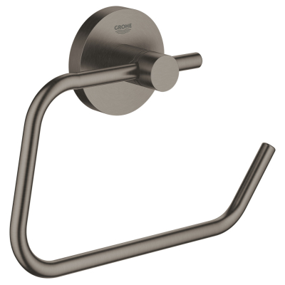 Держатель для туалетной бумаги без крышки GROHE Essentials, тёмный графит матовый 40689AL1